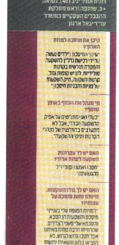 TheMarker – 12.2007 – Mi inversión Ronit Amir-Yaniv